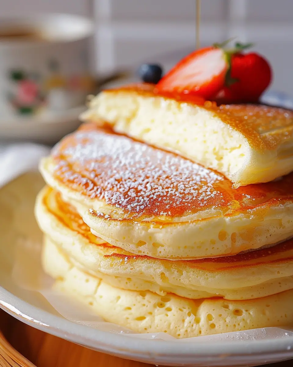 Fluffy Japanese Soufflé Pancakes