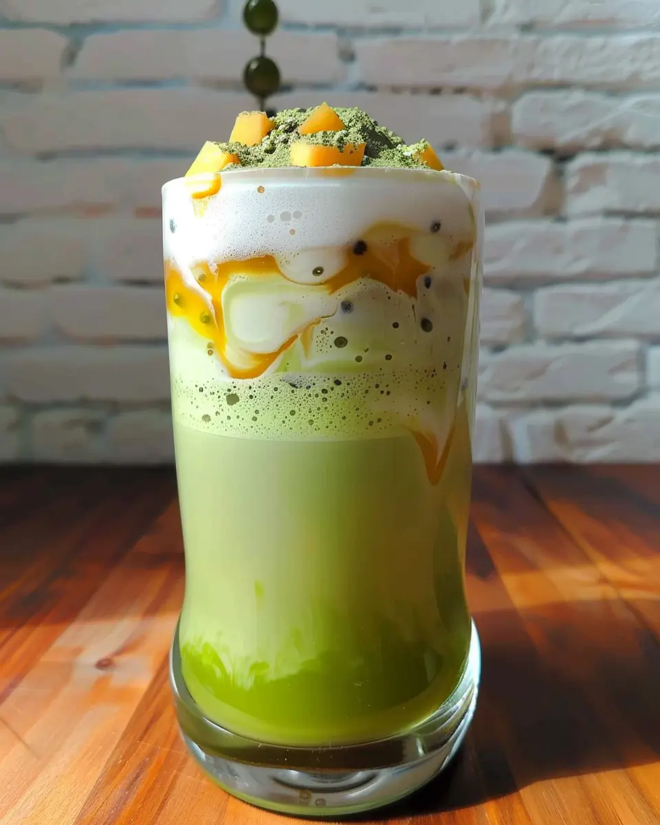 Mango Matcha Latte
