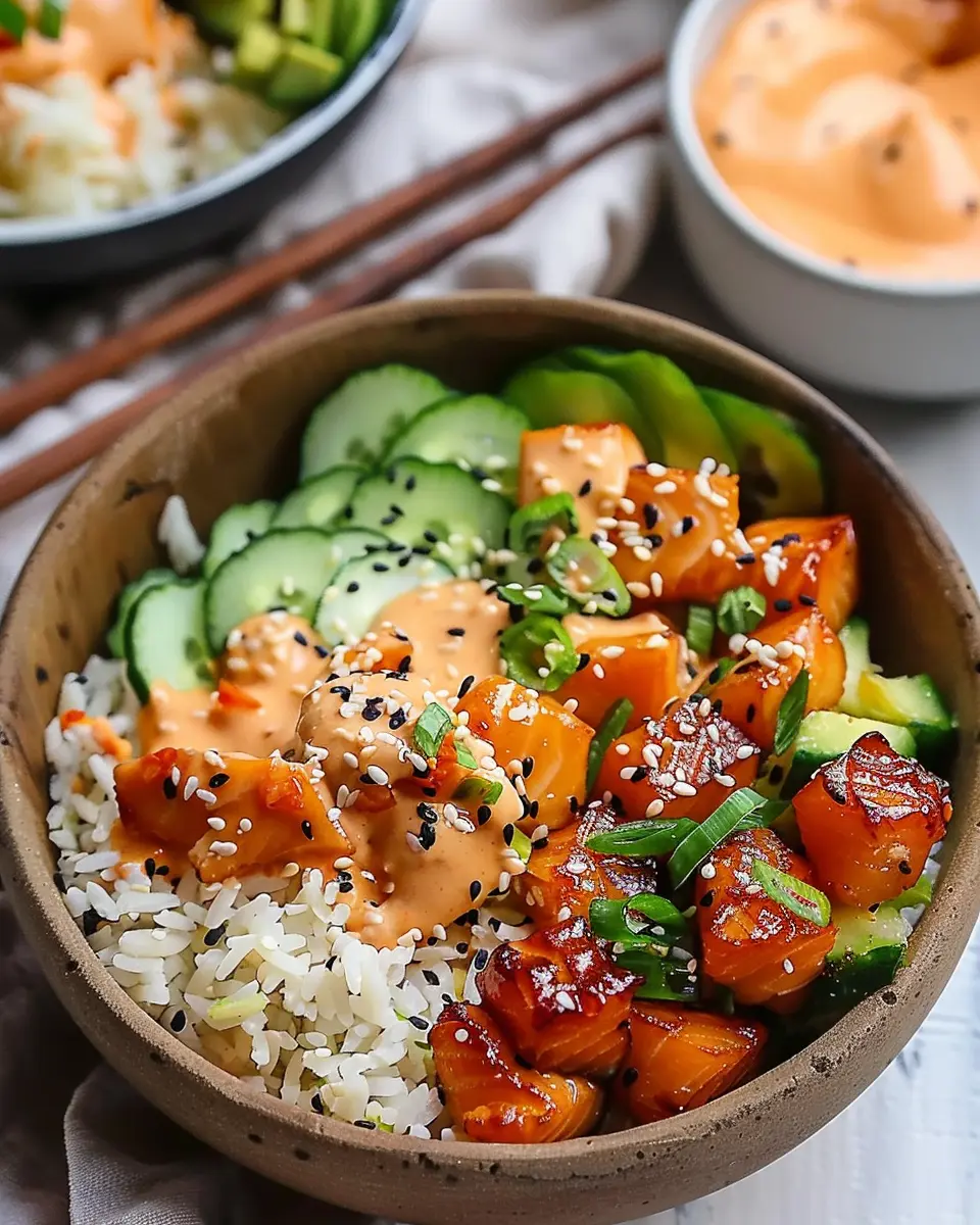 Bang Bang Salmon Bites Bowls: Indulgent Flavor in Every Bite