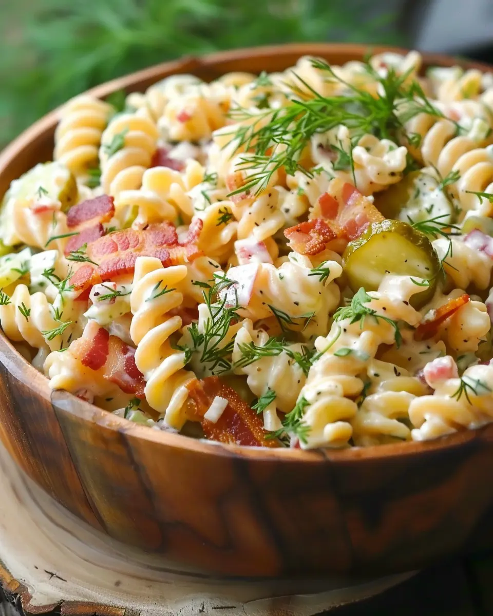 Dill Pickle Turkey Bacon Pasta Salad You’ll Love to Make