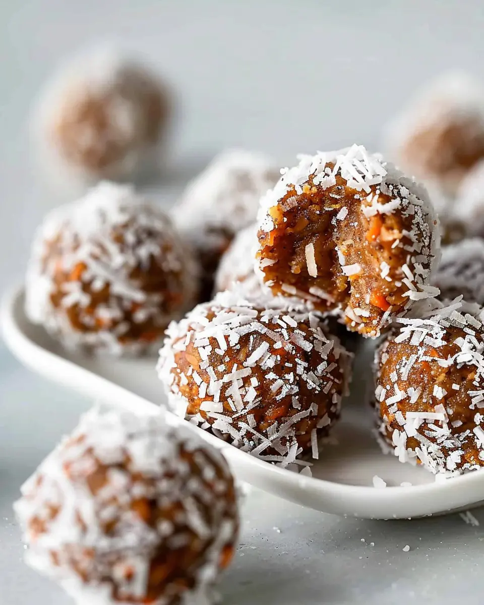 Carrot Cake Energy Balls: Easy No-Bake Treats for a Healthy Snack