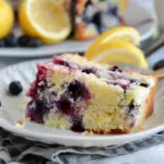 Soft and Moist Lemon Blueberry Yogurt Cake