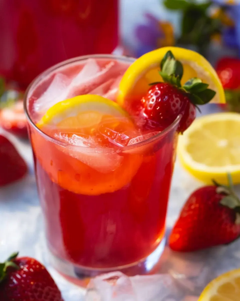 Hibiscus Tea Strawberry-Lemonade Refresher: The Best Summer Sip