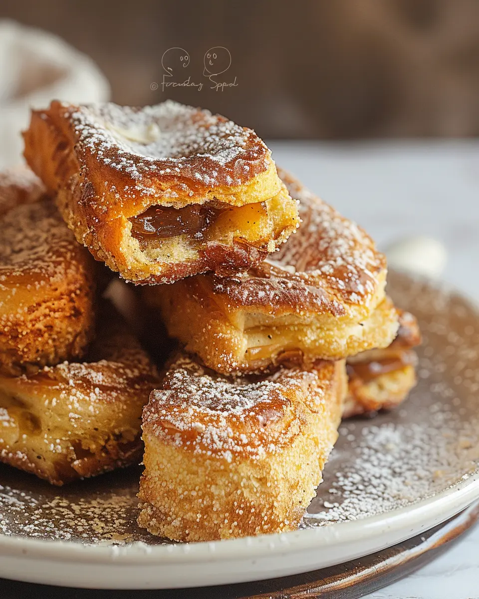 Roulés façon pain perdu: Indulgent Recipe with Turkey Bacon and Chicken Ham