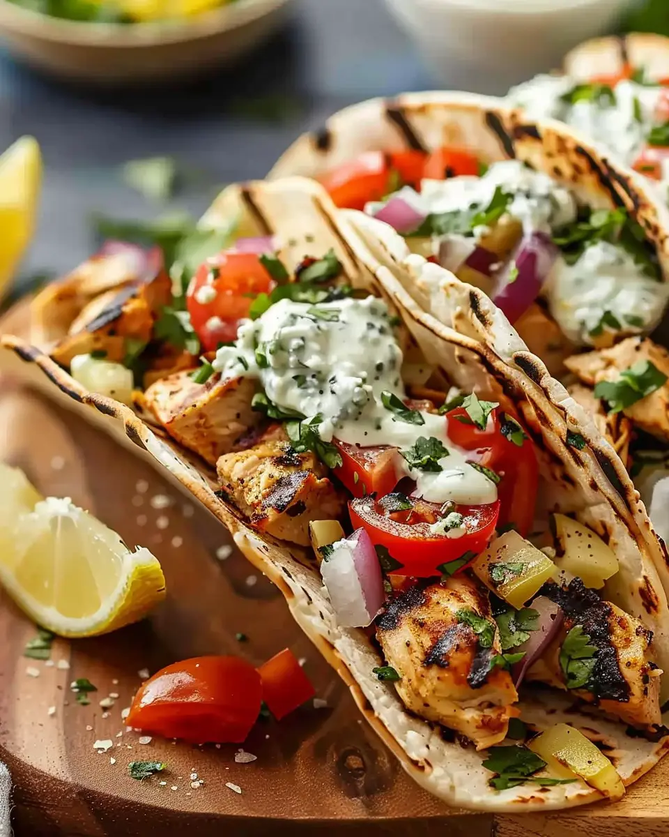 Grilled Mediterranean Chicken Tacos: A Juicy Twist on Tradition