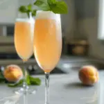 Peach Bellini Mocktail Recipe