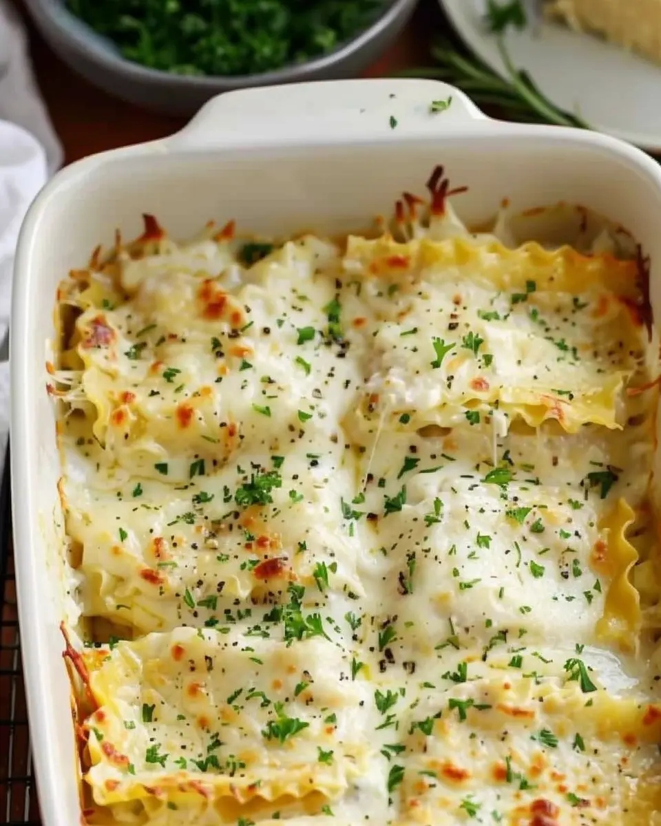 Chicken Alfredo Lasagna Rolls