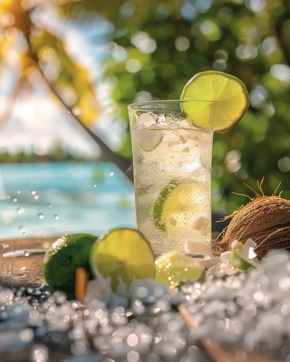 Coconut Spritz Delight: Easy Refreshing Twist on Classic Drinks