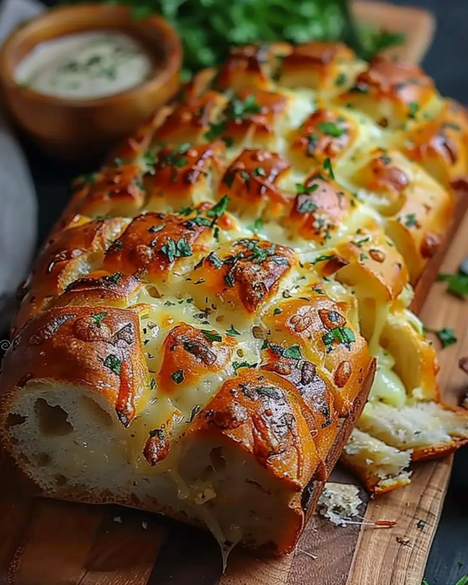 Cheesy Garlic Bliss Pull-Apart Bread for Cozy Gatherings