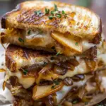 Pear & Apple Grilled Cheese With Caramelized Onions: A Quick Delight