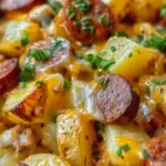 Cheesy Ranch Potatoes and Smoked Sausage