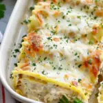 Chicken Alfredo Lasagna Rolls