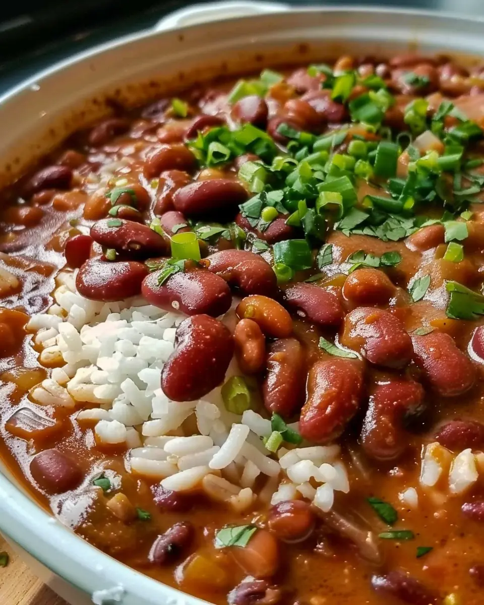 Louisiana Red Beans and Rice: Easy Comfort Food with Turkey Bacon