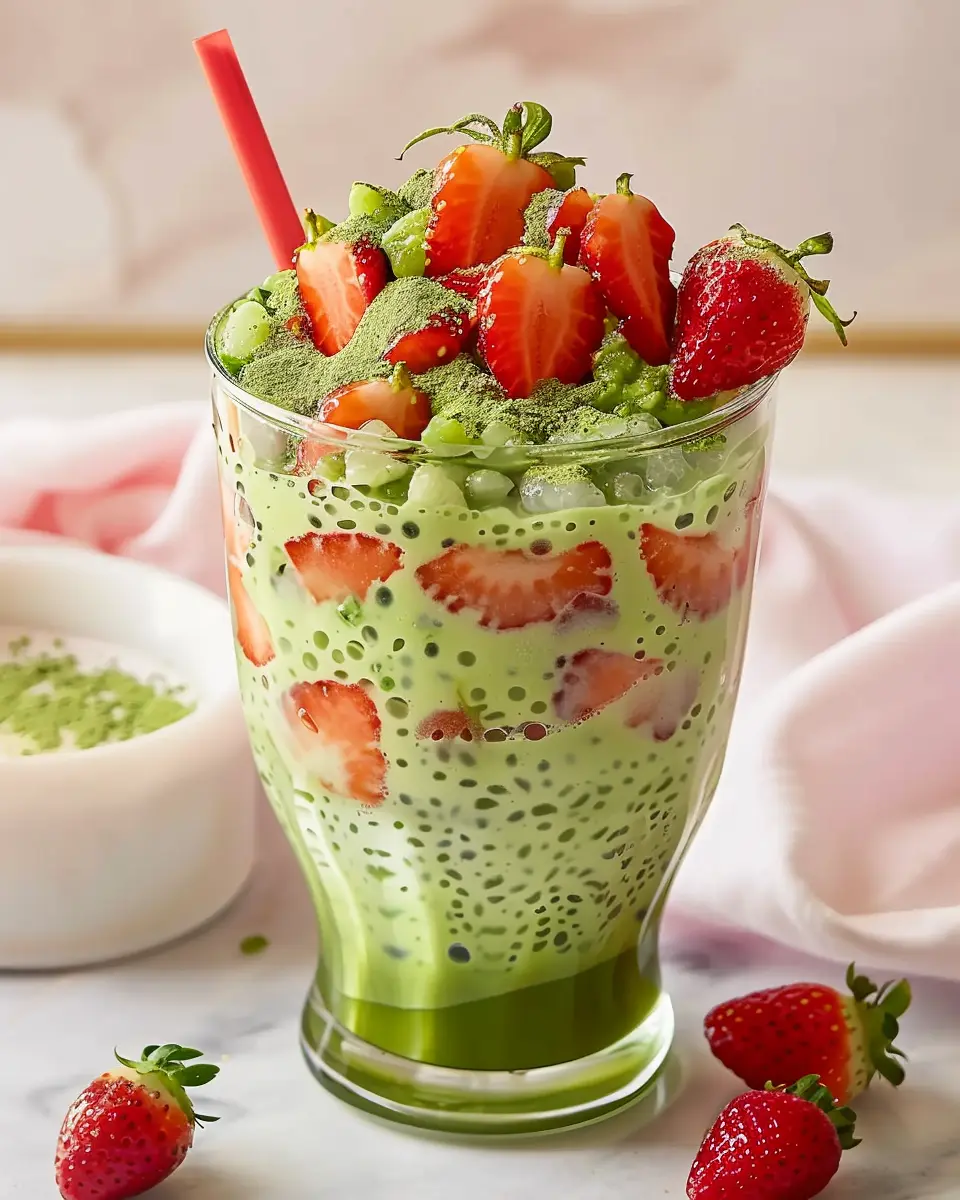Strawberry Matcha Sago Delight: A Refreshing Treat You’ll Love