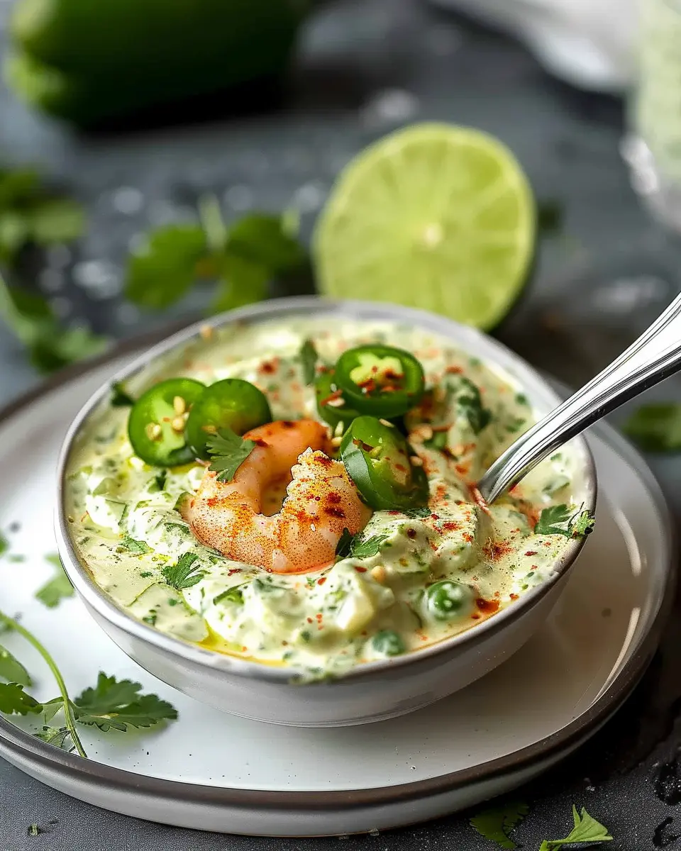 Creamy Cilantro Garlic Sauce: Easy Jalapeño & Lime Delight