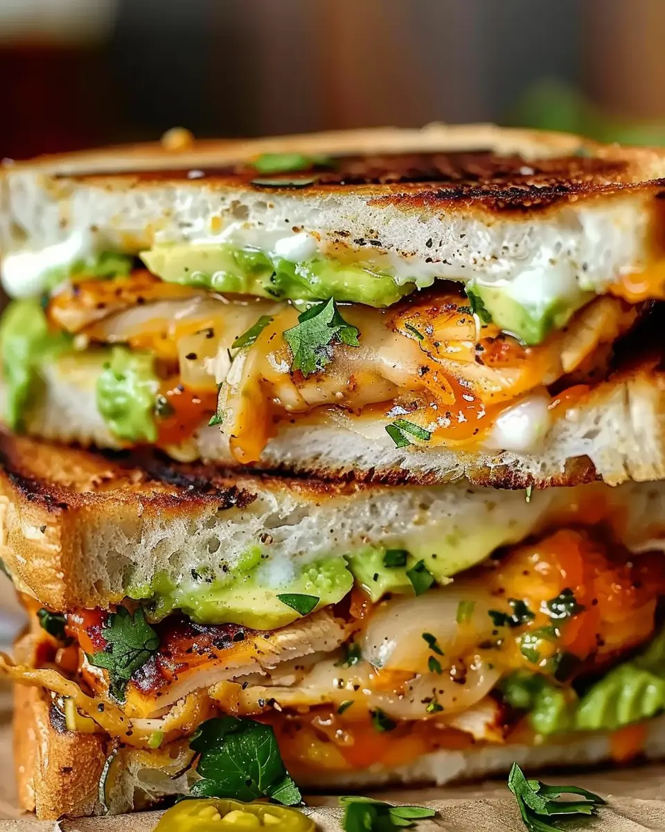 Chicken Avocado Melt Sandwich