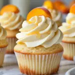 Honey Peach Cream Cheese Cupcakes That Scream Summer Delight